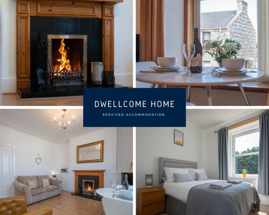 Dwellcome Home Ltd 1 Bed Apt, Half Mile To Union Street Yet Quiet, Free Parking, Fast Wifi, Ideal For Long Term Contractor, Etc Stays, Fully Equipped Kitchen, Regular Housekeeping Option - See Our Site For Assurance Aberdeen Bagian luar foto